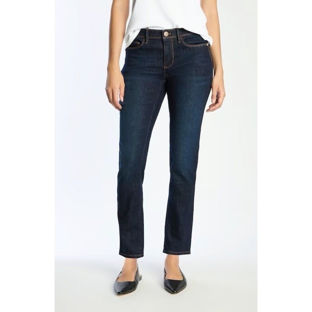 NWT $89 J. Jill Authentic Fit Slim Ankle Jeans Dark Wash Women Size 10 Tall (J2)